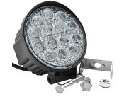 FAROL DE MILHA REDONDO 42W 14LEDS